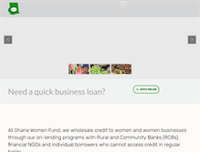 Tablet Screenshot of ghwomenfund.com